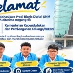 Tiga Mahasiswa Bisnis Digital UNM Lolos Magang